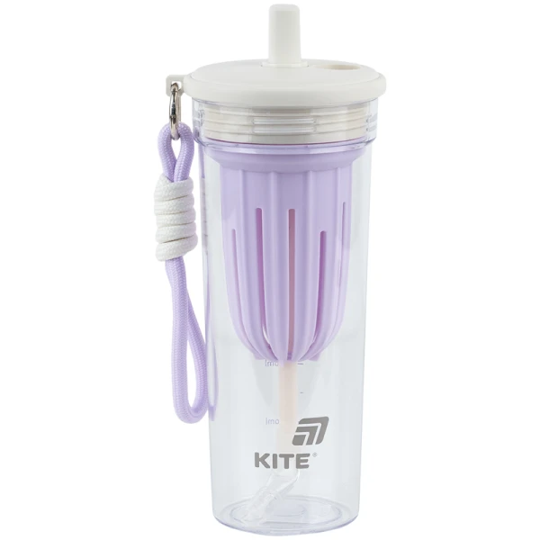 Стакан для води, 650 мл, біло-ліловий, K25-1219-2 Kite