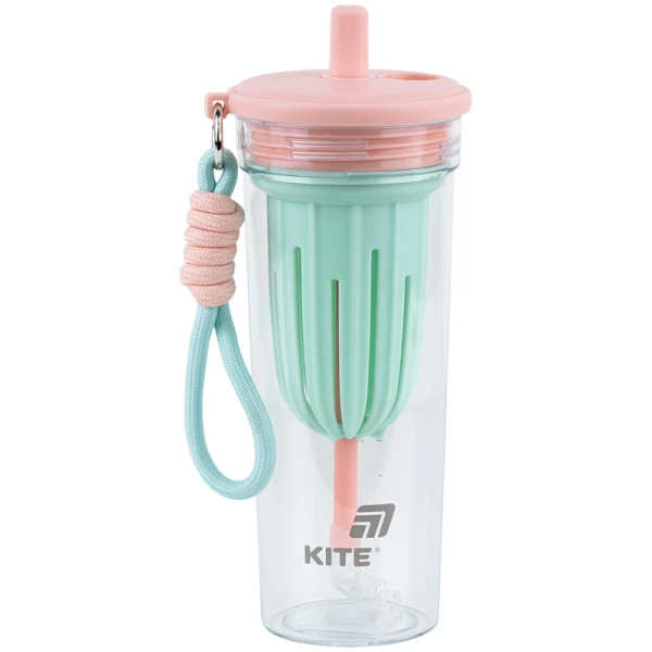 Стакан для води, 650 мл, рожево-зелений, K25-1219-1 Kite