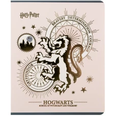 Зошит 48 арк., клітинка, фольга + УФ лак, Harry Potter HP25-259 Kite