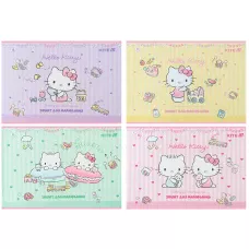 Зошит для малювання, 12 арк., скоба, софт тач + УФ лак, Hello Kitty HK25-241-1 Kite