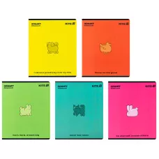 Зошит 48 арк., клітинка, УФ лак об'ємний + софт тач, One color K25-259-2 Kite