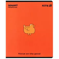 Зошит 48 арк., клітинка, УФ лак об'ємний + софт тач, One color K25-259-2 Kite