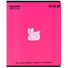 Зошит 48 арк., клітинка, УФ лак об'ємний + софт тач, One color K25-259-2 Kite