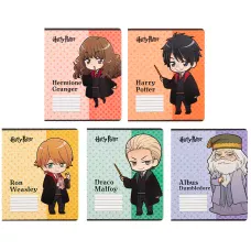 Зошит 12 арк., клітинка, софт тач + УФ лак, Harry Potter HP25-232-1 Kite