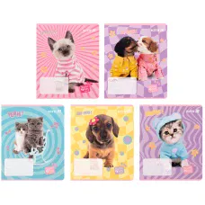 Зошит 12 арк., клітинка, софт тач + УФ лак, Studio Pets SP25-232 Kite