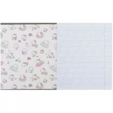 Зошит 12 арк., коса, УФ лак + глітер, Hello Kitty HK25-235-1 Kite