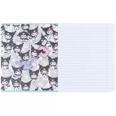 Зошит 18 арк., лінія, софт-тач + УФ лак, Kuromi HK25-237-2 Kite