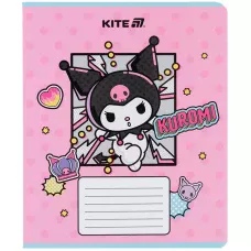 Зошит 18 арк., лінія, софт-тач + УФ лак, Kuromi HK25-237-2 Kite