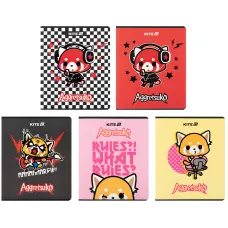 Зошит 24 арк., клітинка, софт тач + УФ лак, Aggretsuko AR25-238 Kite