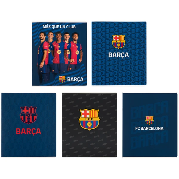 Зошит 24 арк., клітинка, софт тач + УФ лак, FC Barcelona BC25-238 Kite