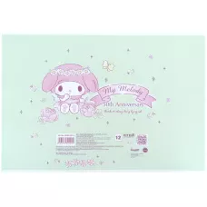 Зошит для малювання, 12 арк., скоба, УФ лак + глітер, LMy Melody HK25-241-3 Kite
