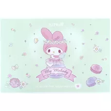 Зошит для малювання, 12 арк., скоба, УФ лак + глітер, LMy Melody HK25-241-3 Kite
