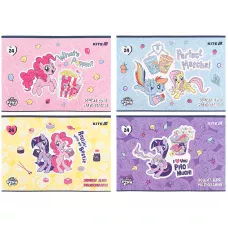 Зошит для малювання, 24 арк., скоба, софт тач + УФ лак, My Little Pony LP25-242 Kite