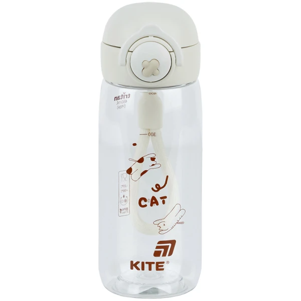 Пляшечка для води, 480 мл, біла, K25-1236-1 Kite