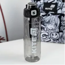Пляшечка для води, 800 мл, чорна, K25-1211-1 Kite