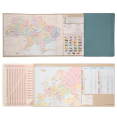 Щоденник А5 Leo Planner недатований "Vibe", твердий, димчасто-блакитний, 320 сторінок, 252697