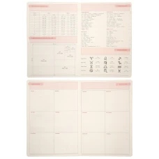 Щоденник А6 Leo Planner недатований "Chiara", твердий, світло-бірюзовий, 320 сторінок, 252710