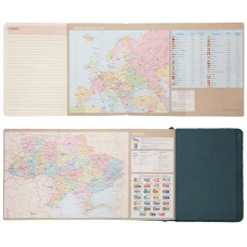 Щоденник А6 Leo Planner недатований "Vibe", твердий, темно-бірюзовий, 320 сторінок, 252709