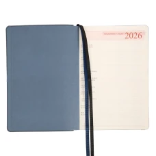 Щоденник-діловий записник А5 Leo Planner датований 2026 "Urban", м'який, сірий, 368 с, 252692