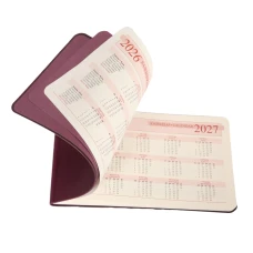 Щотижневик 10х17см Leo Planner датований 2026 "Story", м'який, винний, 128 сторінок, 252653