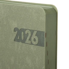 Щоденник-діловий записник А5 Leo Planner датований 2026 "Boss", м'який, хакі, 368 сторінок, 252635