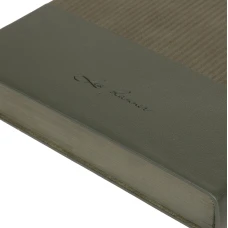 Щоденник-діловий записник А5 Leo Planner датований 2026 "Velvet", м'який, темно-зелений, 368 с, 252637