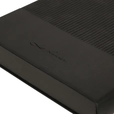 Щоденник-діловий записник А5 Leo Planner датований 2026 "Velvet", м'який, чорний, 368 с, 252638
