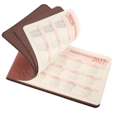 Щотижневик 10х17 см Leo Planner датований 2026 "Choco", м'який, 128 сторінок, 252716