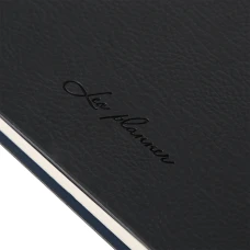 Щотижневик 10х17см Leo Planner датований 2026 "Binario", м'який, темно-синій, 128 сторінок, 252654