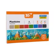 Пластилін YES, 8 кол., 160г. 
