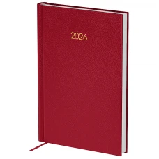 Щоденник 2026 Classic City, 145*210, з/т бордовий, 8842-26-4-A