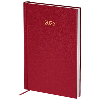 Щоденник 2026 Classic City, 145*210, з/т бордовий, 8842-26-4-A