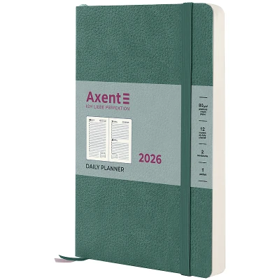 Щоденник 2026 Partner Soft Skin, 145*210, сіро-лазурний, 8810-26-48-A