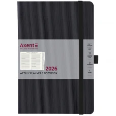 Щотижневик 2026 Grand Lines, 195*255, чорний, 8531-26-01-A