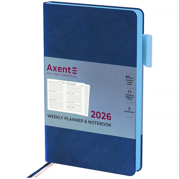 Щотижневик 2026 Partner Soft Muse, 125*195, синій, 8527-26-3-A