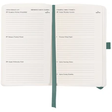 Щотижневик 2026 Partner Soft Skin, 125*195, сіро-лазурний, 8509-26-48-A