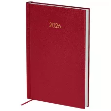 Щоденник 2026 Classic City, 145*210, з/т бордовий, 8842-26-4-A