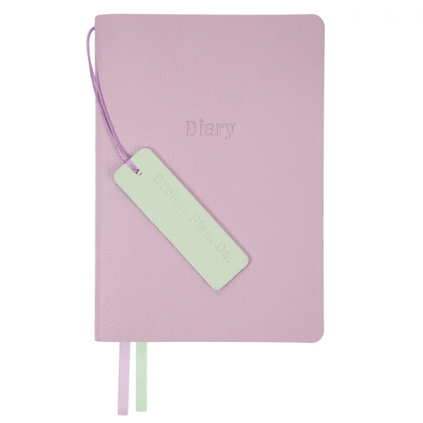 Щоденник А5 Leo Planner недатований "Prima", м'який, бузковий, 320 с. 252701