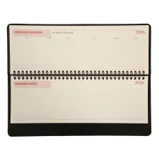 Планінг настільний 30х14 см Leo Planner датований 2026 "Persona", чорний, 128 с. 252657