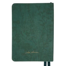 Щоденник А6 Leo Planner датований 2026 "Fiorella", інтегральний, смарагдовий, 352 с. 252707