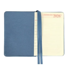 Щоденник-діловий записник А6 Leo Planner датований 2026 "City", твердий, блакитний, 352 с. 252676