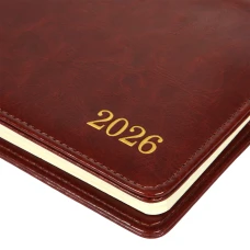 Планінг (щотижневик) настільний 34х13 см Leo Planner датований 2026 "City", коричневий, 128 с. 252677