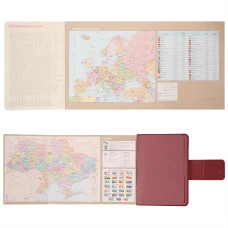 Щоденник А6 Leo Planner датований 2026 "Chiara", твердий, бордовий, 352 с. 252705