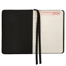 Щоденник А6 Leo Planner датований 2026 "Luna", твердий, чорний, 352 с. 252706