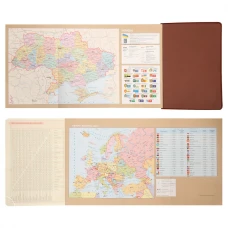 Щоденник-діловий записник А5 Leo Planner датований 2026 "Case", інтегральний, коричневий, 368 с. 252659