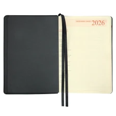 Щоденник-діловий записник А5 Leo Planner датований 2026 "Case", інтегральний, темний смарагд, 368 с. 252660