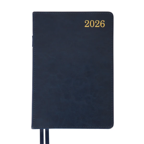 Щоденник-діловий записник А5 Leo Planner датований 2026 "City", твердий, синій, 368 с. 252667