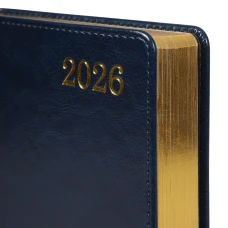 Щоденник-діловий записник А5 Leo Planner датований 2026 "City", твердий, синій, 368 с. 252667
