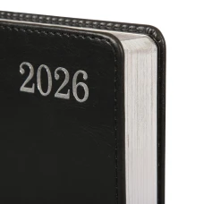 Щоденник-діловий записник А5 Leo Planner датований 2026 "City", твердий, чорний, 368 с. 252661