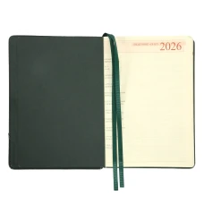 Щоденник-діловий записник А5 Leo Planner датований 2026 "Whisky", твердий, зелений, 368 с. 252669